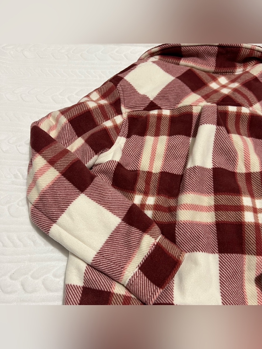💗 *NEW* Member’s Mark - Girls' Plaid Sherpa-Lined Button-Up Shirt Jacket - Picture 11 of 13